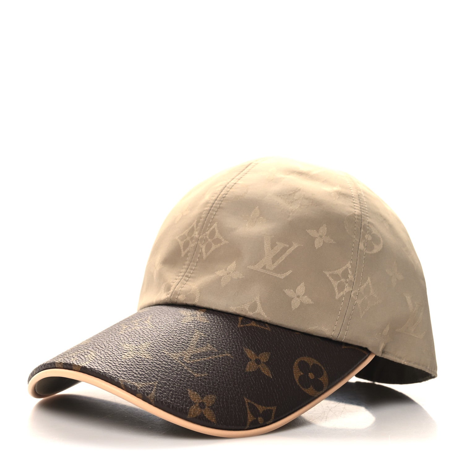 Louis Vuitton Monogram Polyester Silk LV Get Ready Cap M Beige 1 of 9