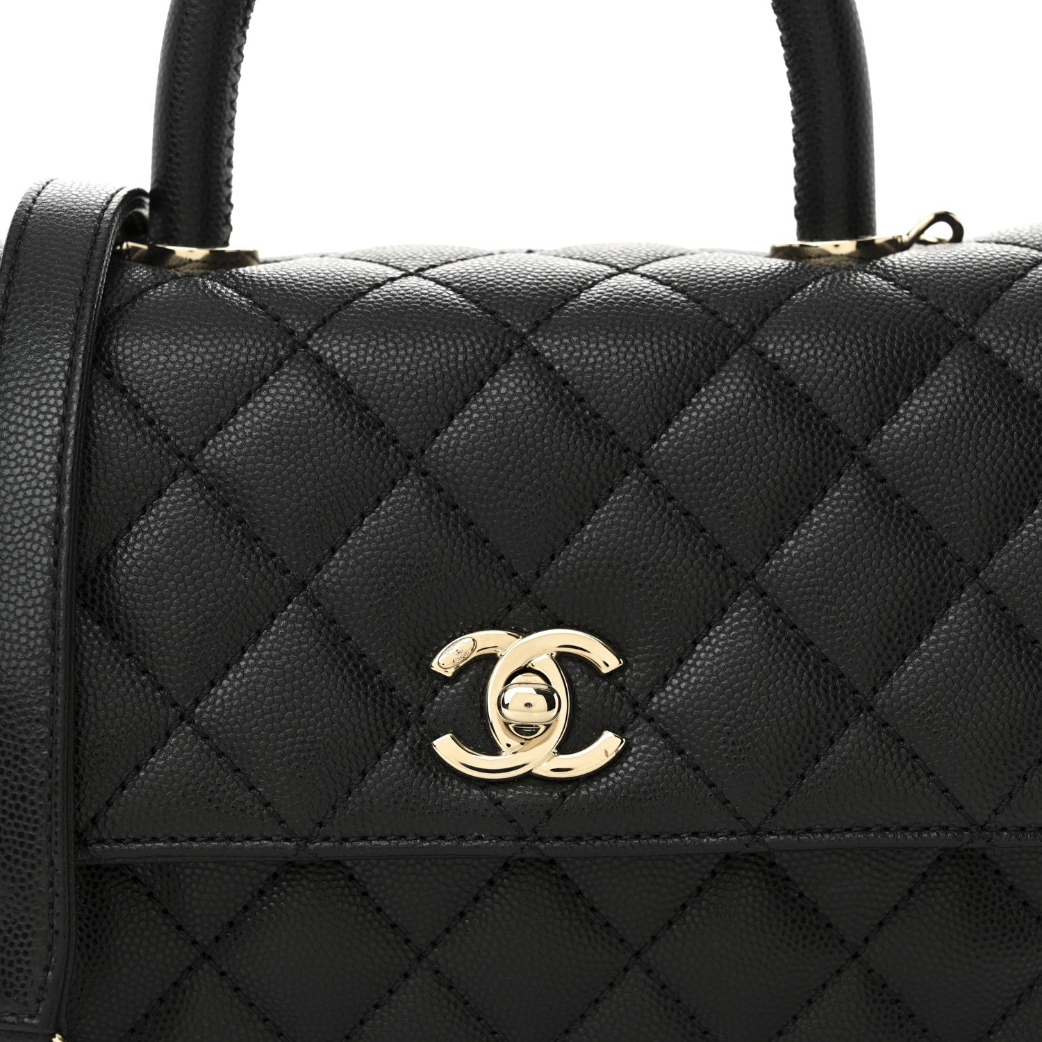 Chanel Caviar Quilted Mini Coco Handle Flap Black 8 of 10