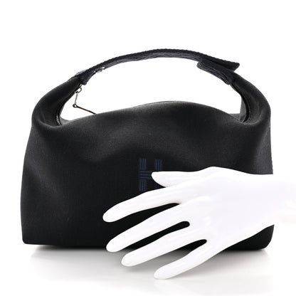 Hermes Canvas Large Bride-A-Brac Pouch Bleu Nuit 2 of 7