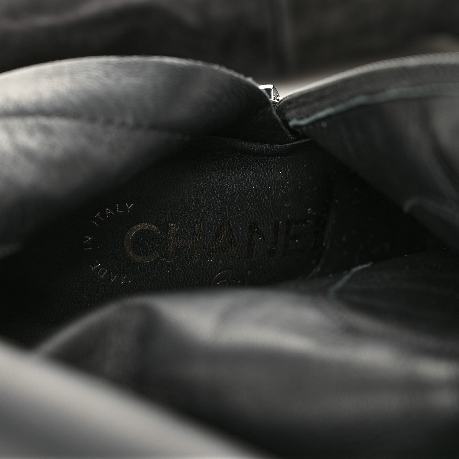 Chanel Suede Calfskin High Boots 37 Black 8 of 12
