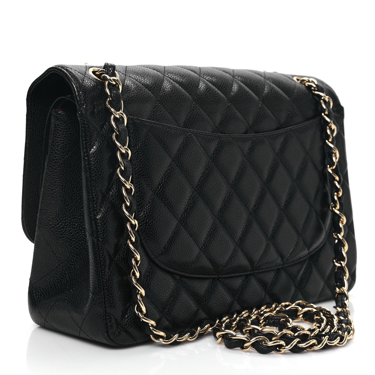 Chanel Caviar Quilted Jumbo Double Flap Black 3 of 11