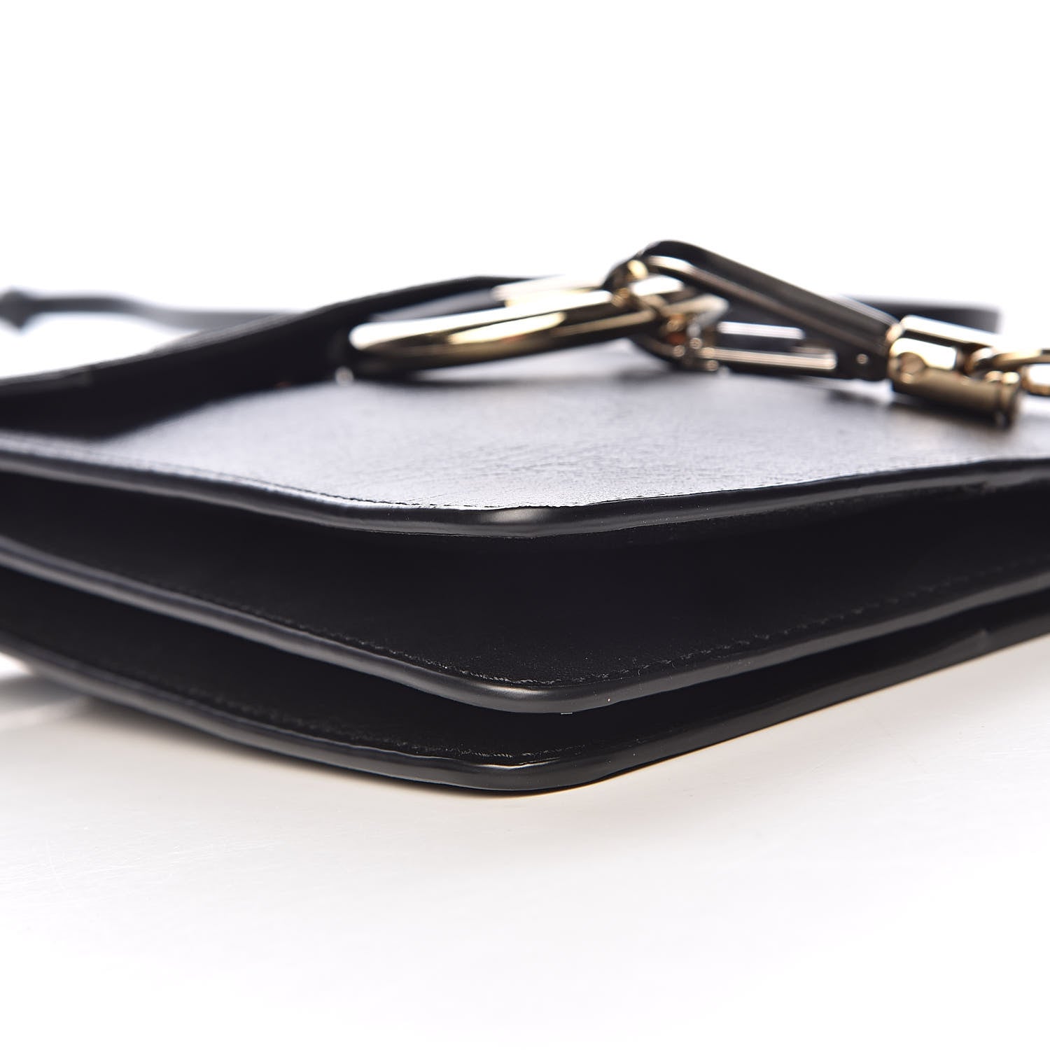 Chloe Suede Calfskin Mini Faye Bracelet Bag Black 8 of 10