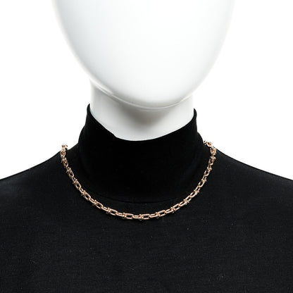 Tiffany 18K Rose Gold Small HardWear Link Necklace 2 of 5