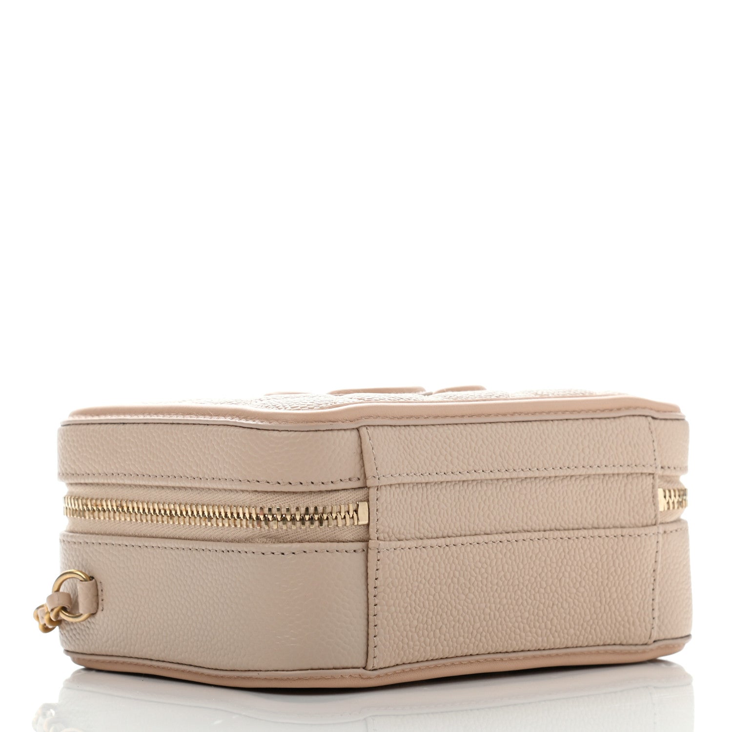 Chanel Caviar Quilted Small CC Filigree Vanity Case Beige 4 of 11