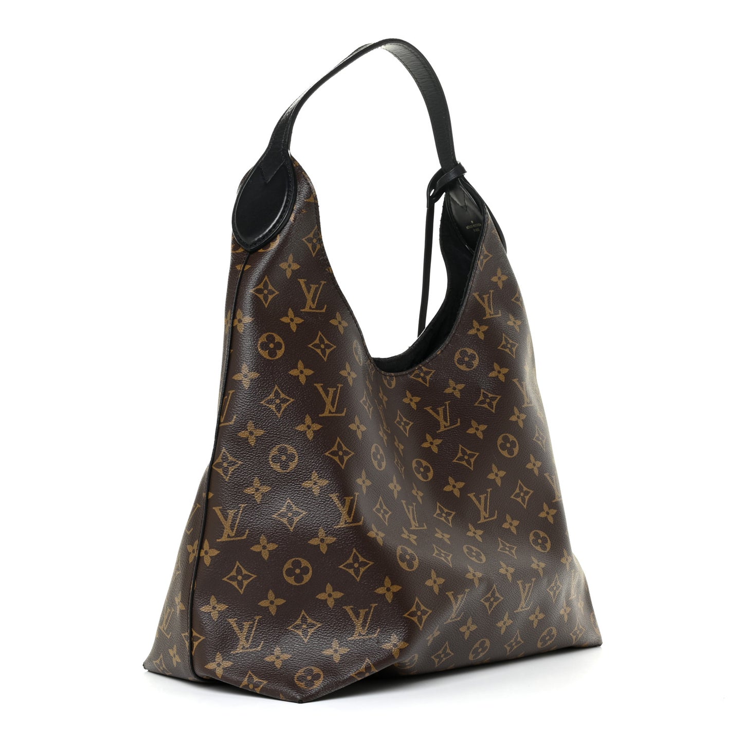 Monogram Flower Hobo Black