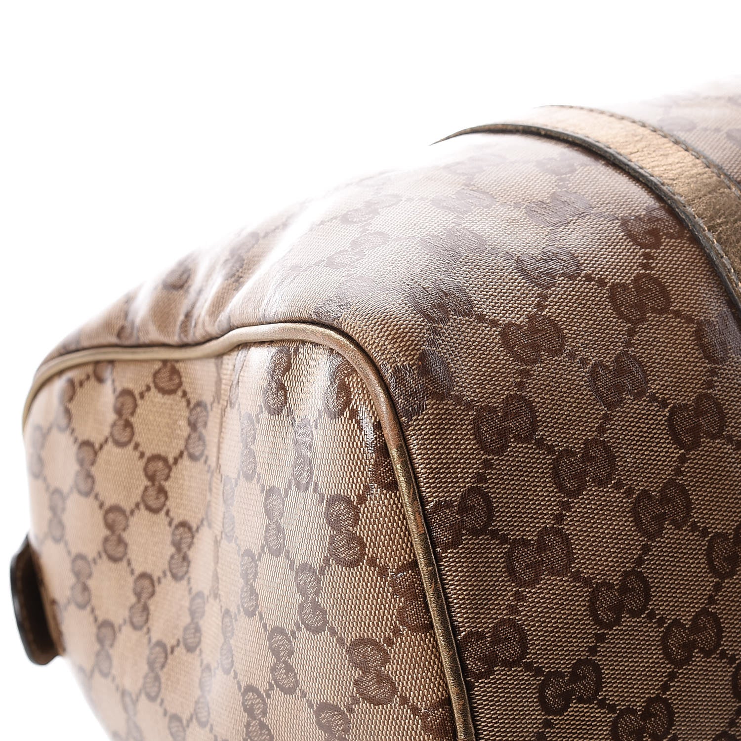 Gucci Crystal Monogram Medium Joy Boston Gold 19 of 26