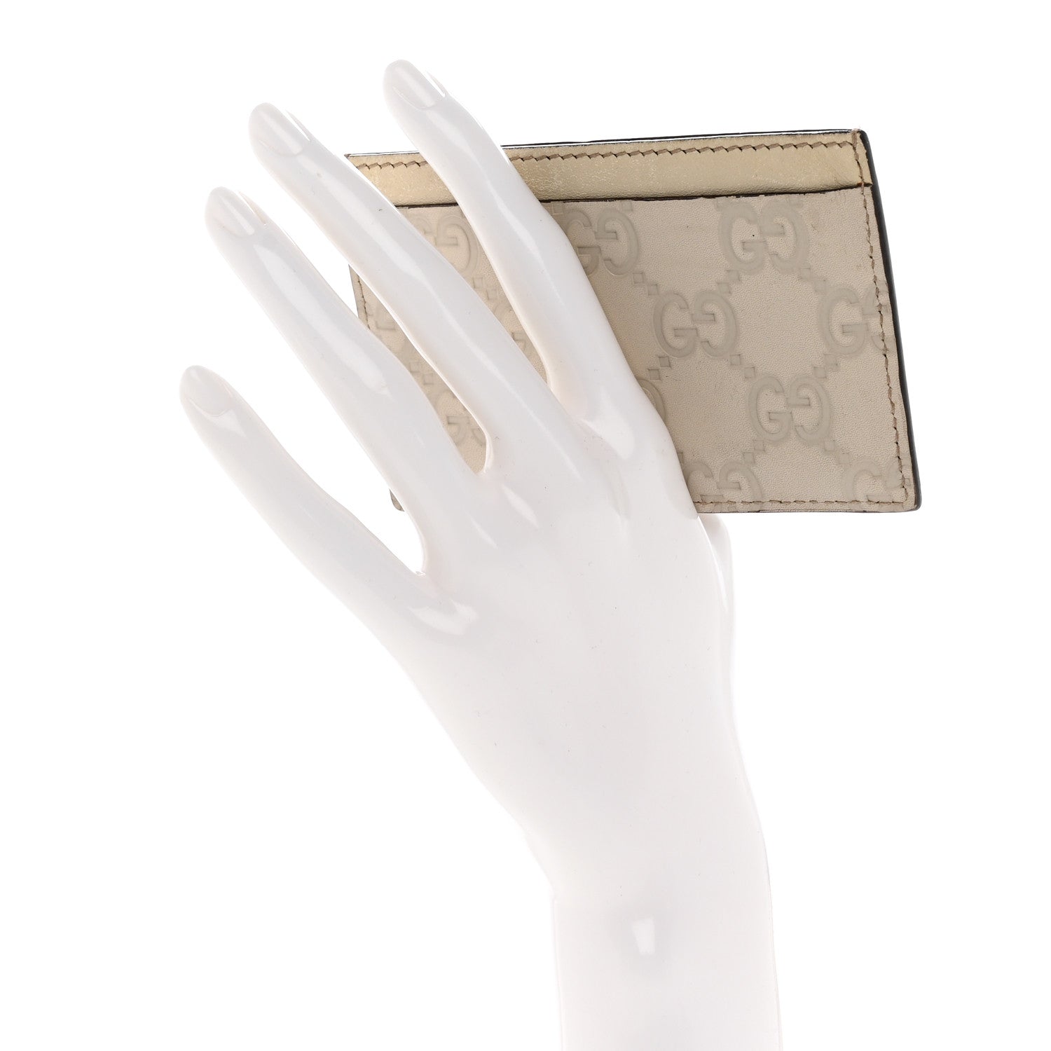 Gucci Guccissima Card Holder White 2 of 15
