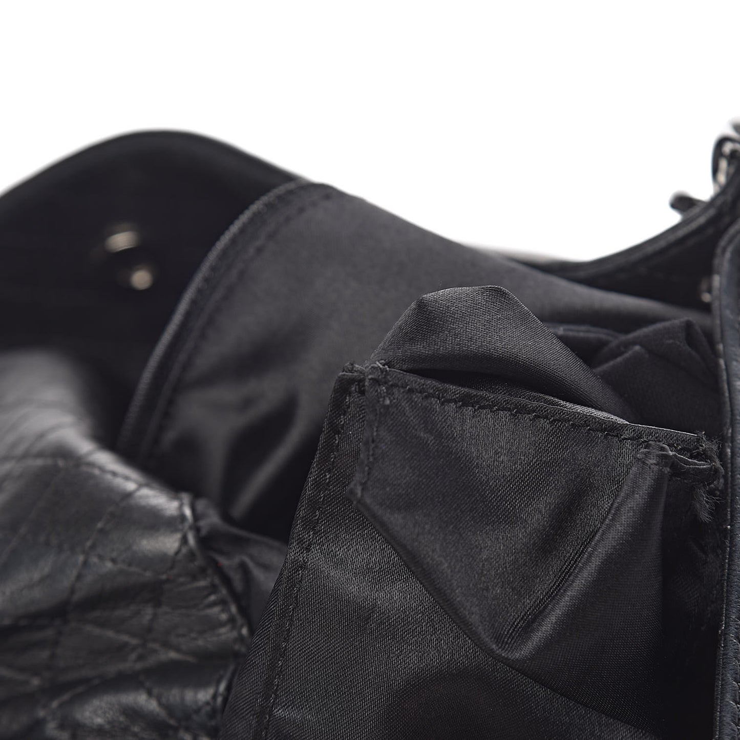 Lambskin Large Soft and Chain Hobo Black