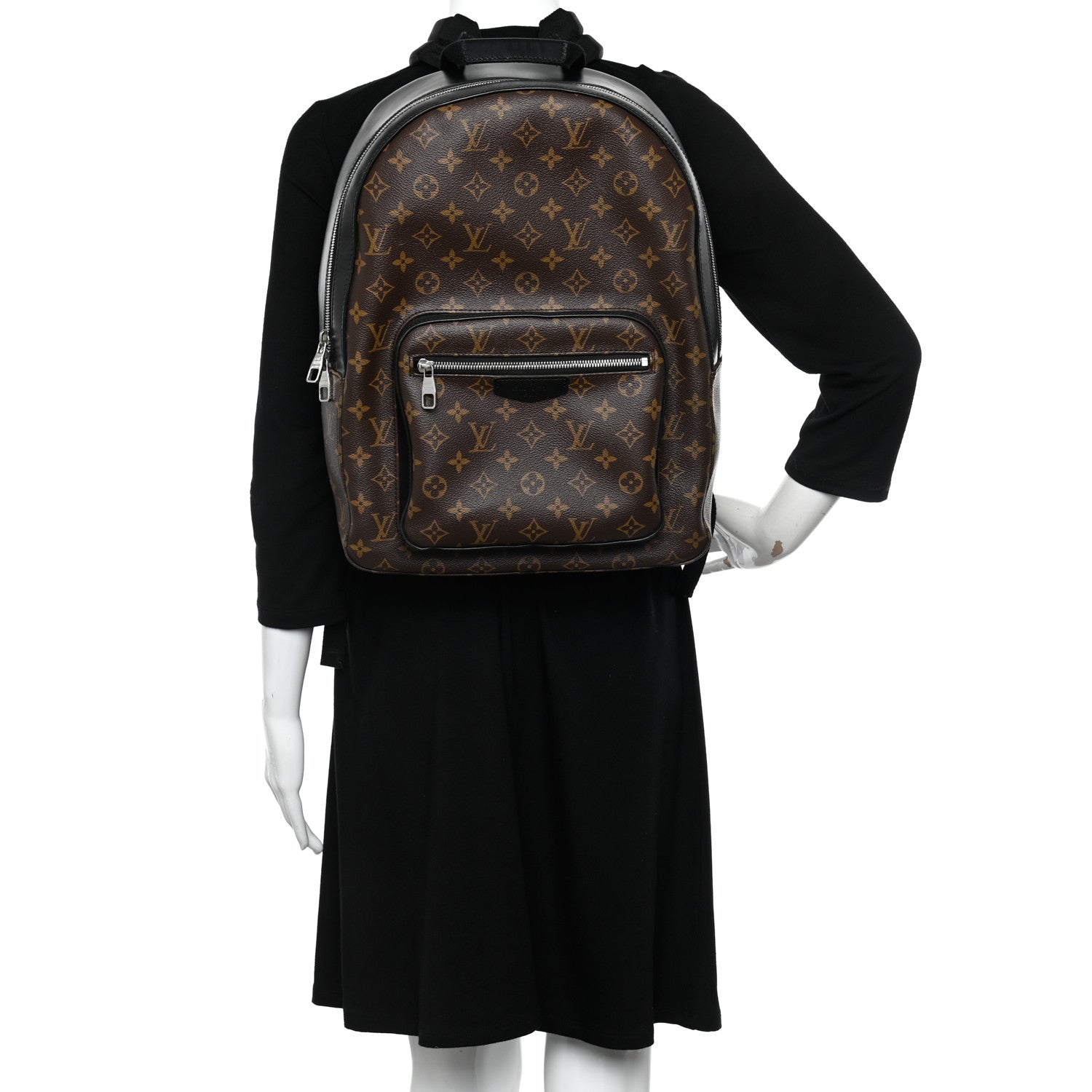 Louis Vuitton Monogram Macassar Josh Backpack 2 of 10