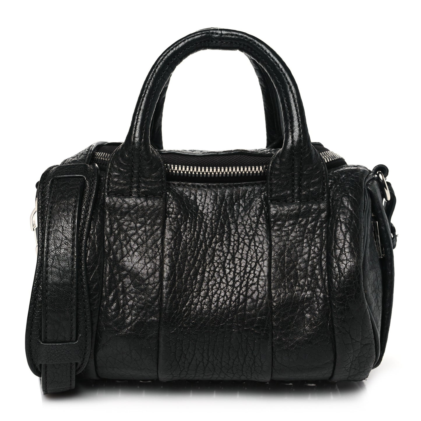 Pebbled Lambskin Mini Rockie Black Rhodium Hardware