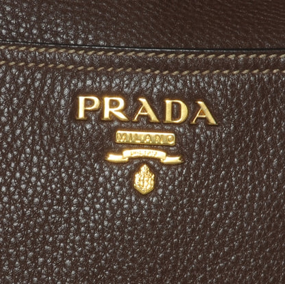 Prada Vitello Daino Shoulder Bag Bruciato 3 of 9