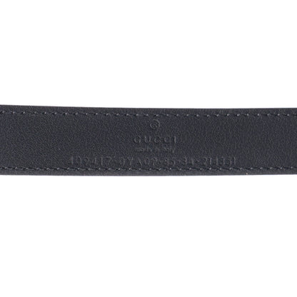 Gucci Plutone Calfskin Palladium Double G 20mm Belt 85 34 Black 5 of 5