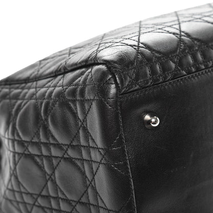 Christian Dior Lambskin Cannage Large Soft Lady Dior Shopping Tote Black 11 of 17
