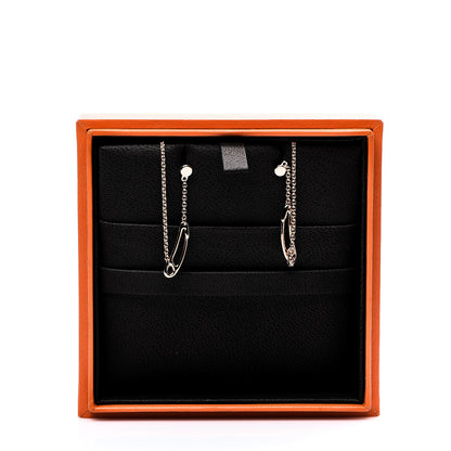 Hermes 18K Rose Gold TPM Chaine D'Ancre Punk Earrings 5 of 5