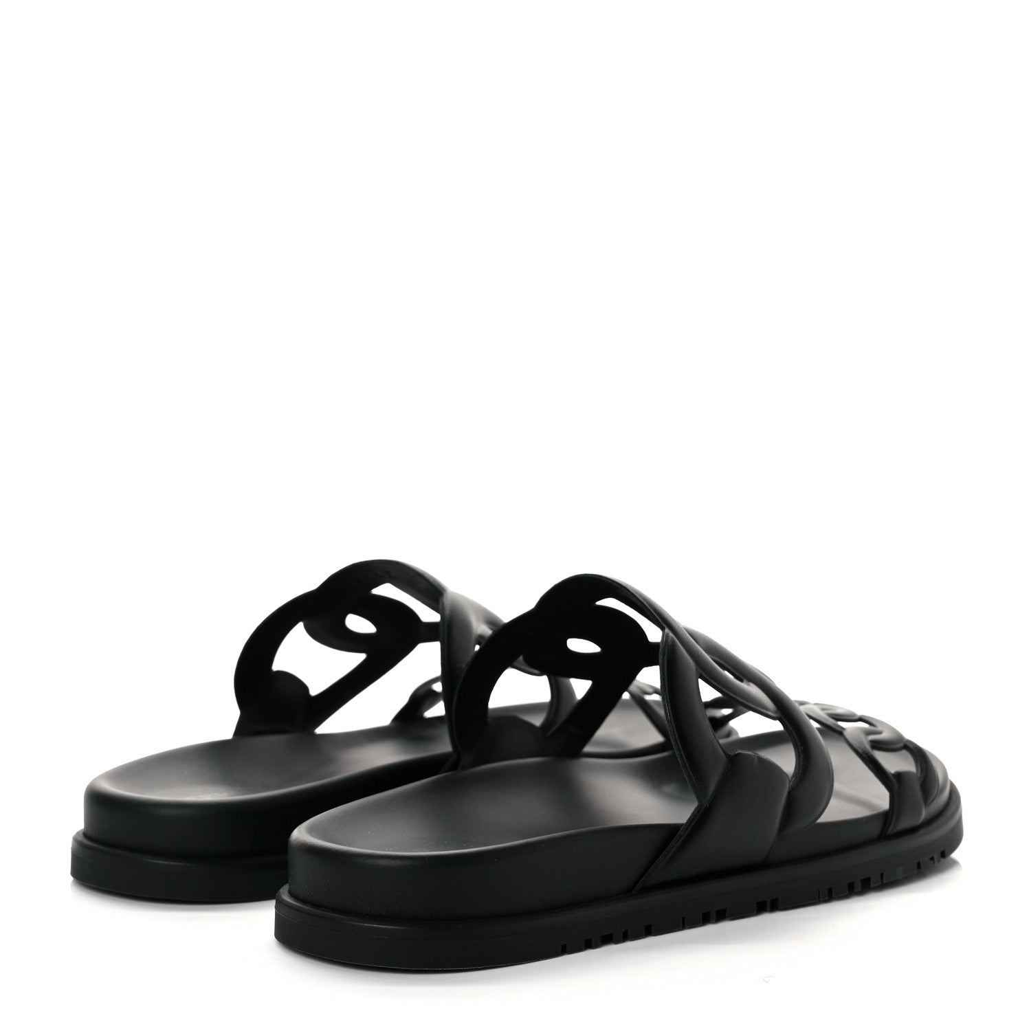 Hermes Nappa Extra Sandals 39 Black 8 of 16