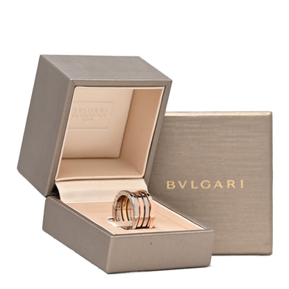 Bulgari 18K Rose White Gold B.Zero1 Four-Band Ring 54 7 7 of 7