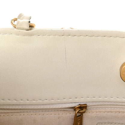Chanel Calfskin Wild Stitch Shoulder Bag White 16 of 19