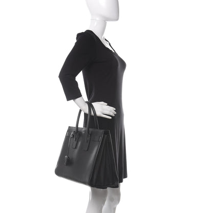 Saint Laurent Grained Calfskin Large Sac De Jour Carryall Black 2 of 11