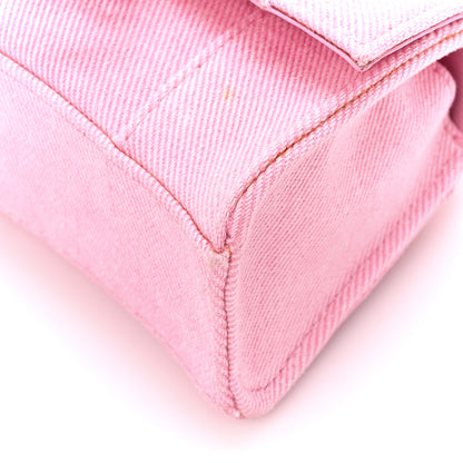 Balenciaga Washed Denim Hourglass Top Handle Bag Mini Denim Pink 11 of 11