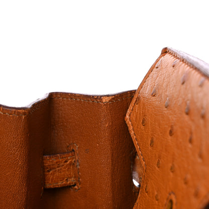 Hermes Ostrich HAC Birkin 32 Gold 12 of 23