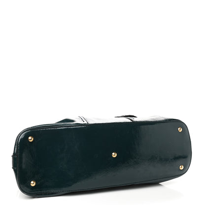 Saint Laurent Patent Oversized Muse Green 4 of 13