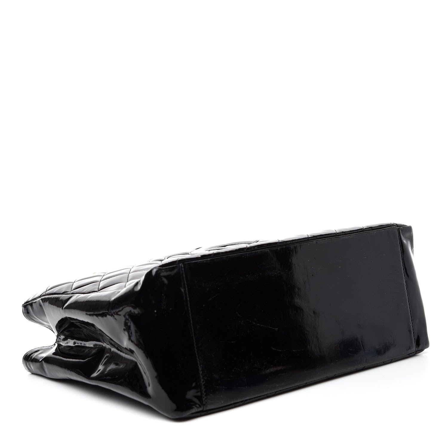 Chanel Patent Grand Shopping Tote GST Black 4 of 13