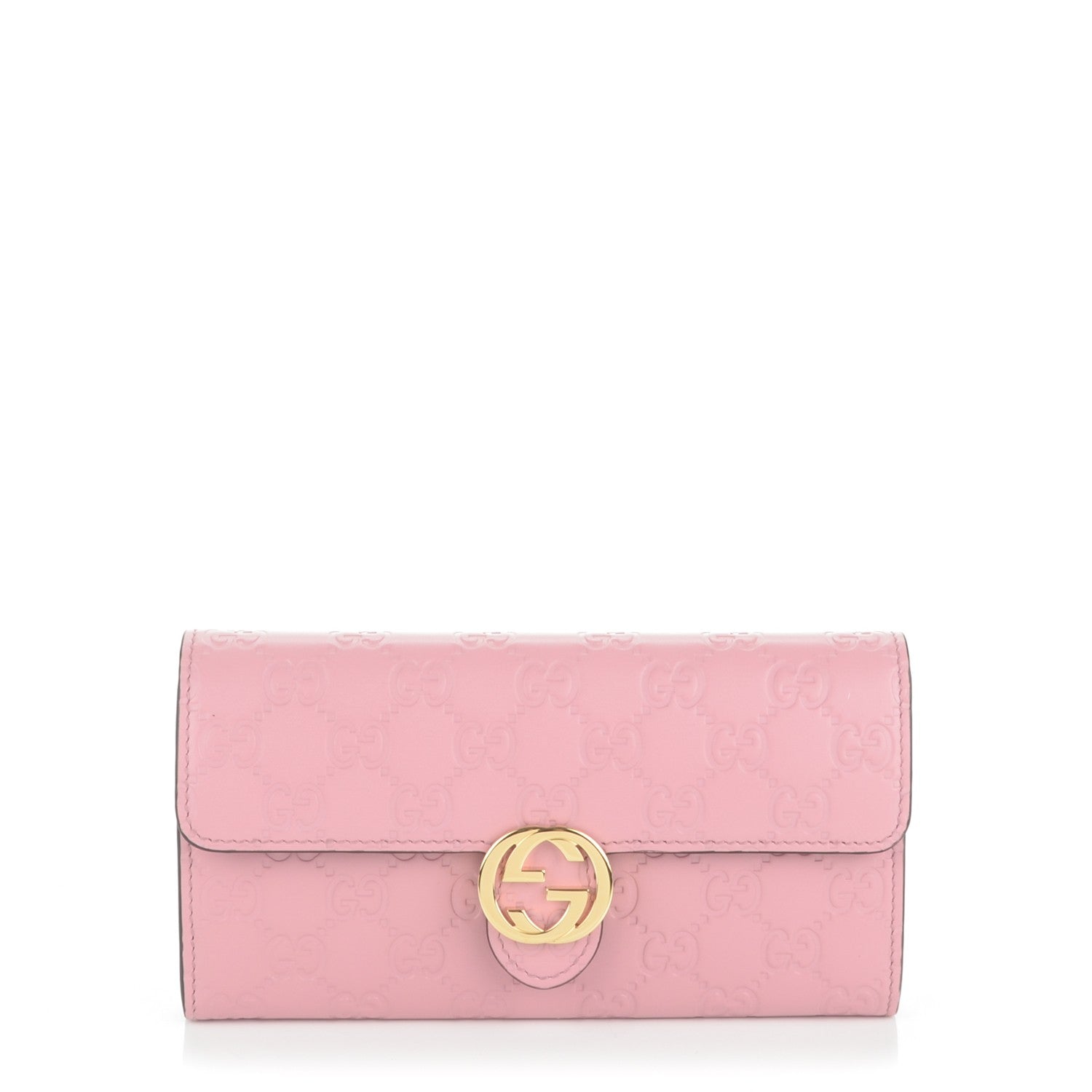 Gucci Guccissima Signature Icon Continental Wallet Carmine Rose 1 of 6