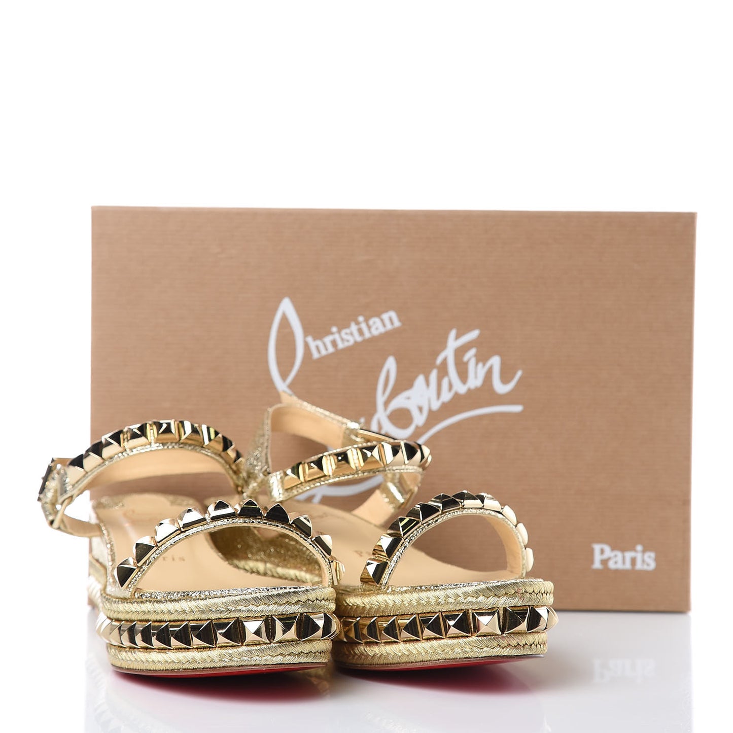Specchio Vintage Cataclou 60 Platform Sandals 37 Platine Light Gold