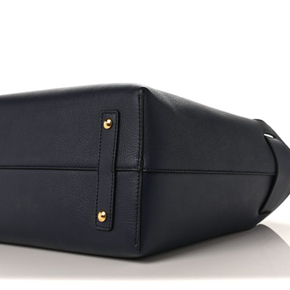 Burberry Soft Grain Calfskin Medium Belt Bag Navy Blue 8 of 8