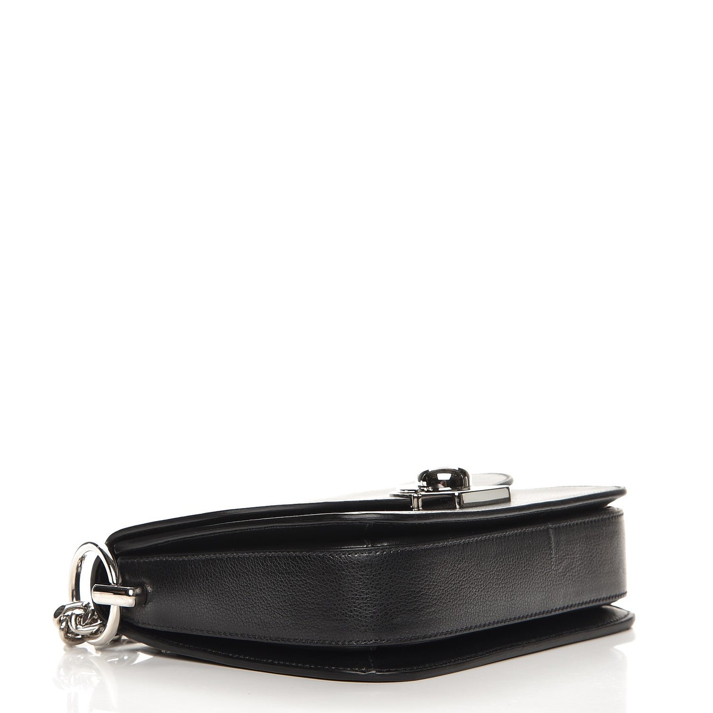 Glace Calfskin Arcade Crossbody Bag Black