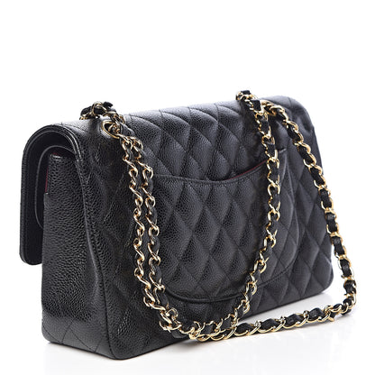 Chanel Caviar Quilted Medium Double Flap Black 3 of 11