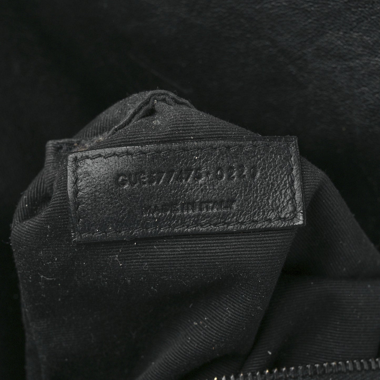 Lambskin Quilted Monogram Monochrome Medium Loulou Puffer Chain Satchel Black