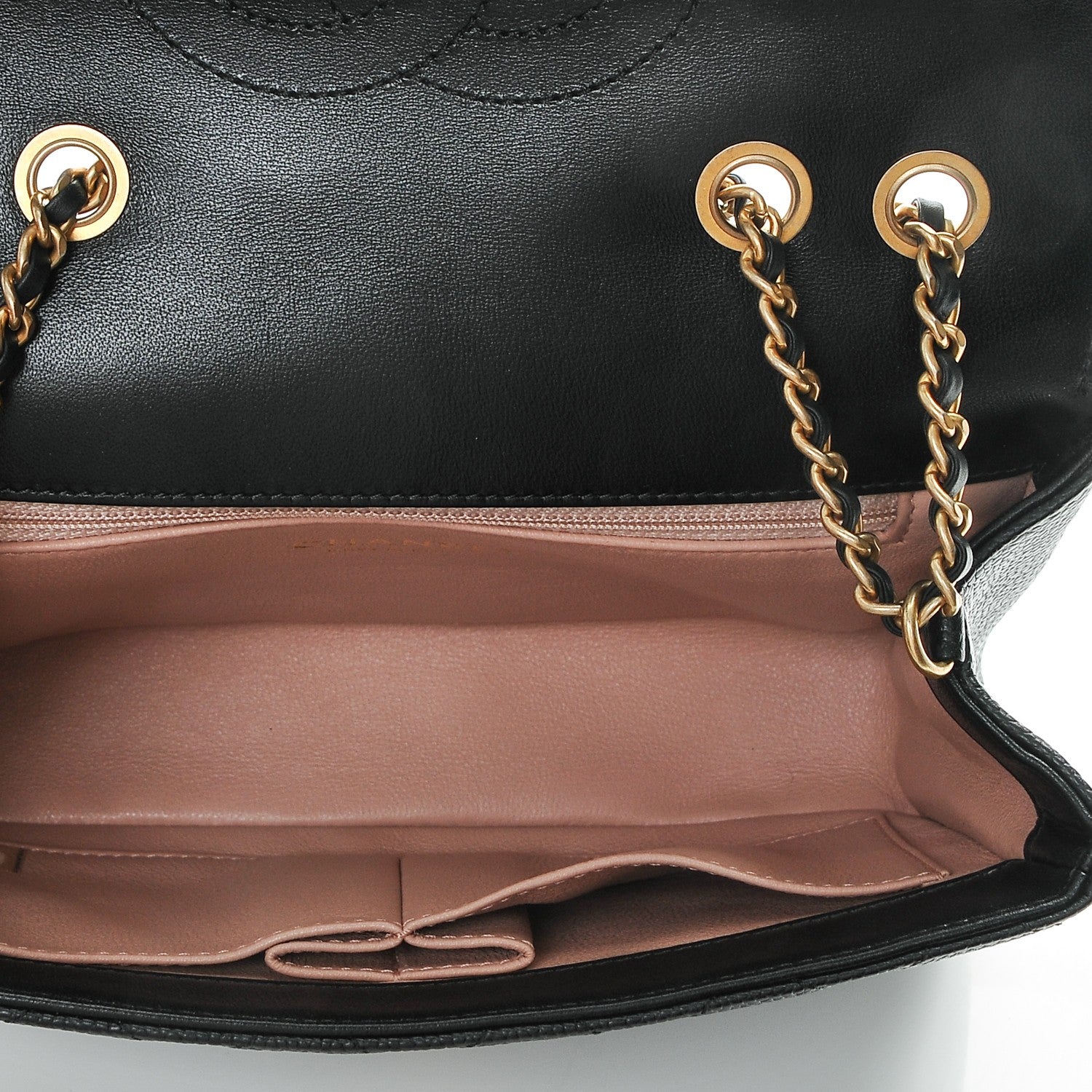 Chanel Caviar Quilted Small CC Filigree Flap Black 5 of 7