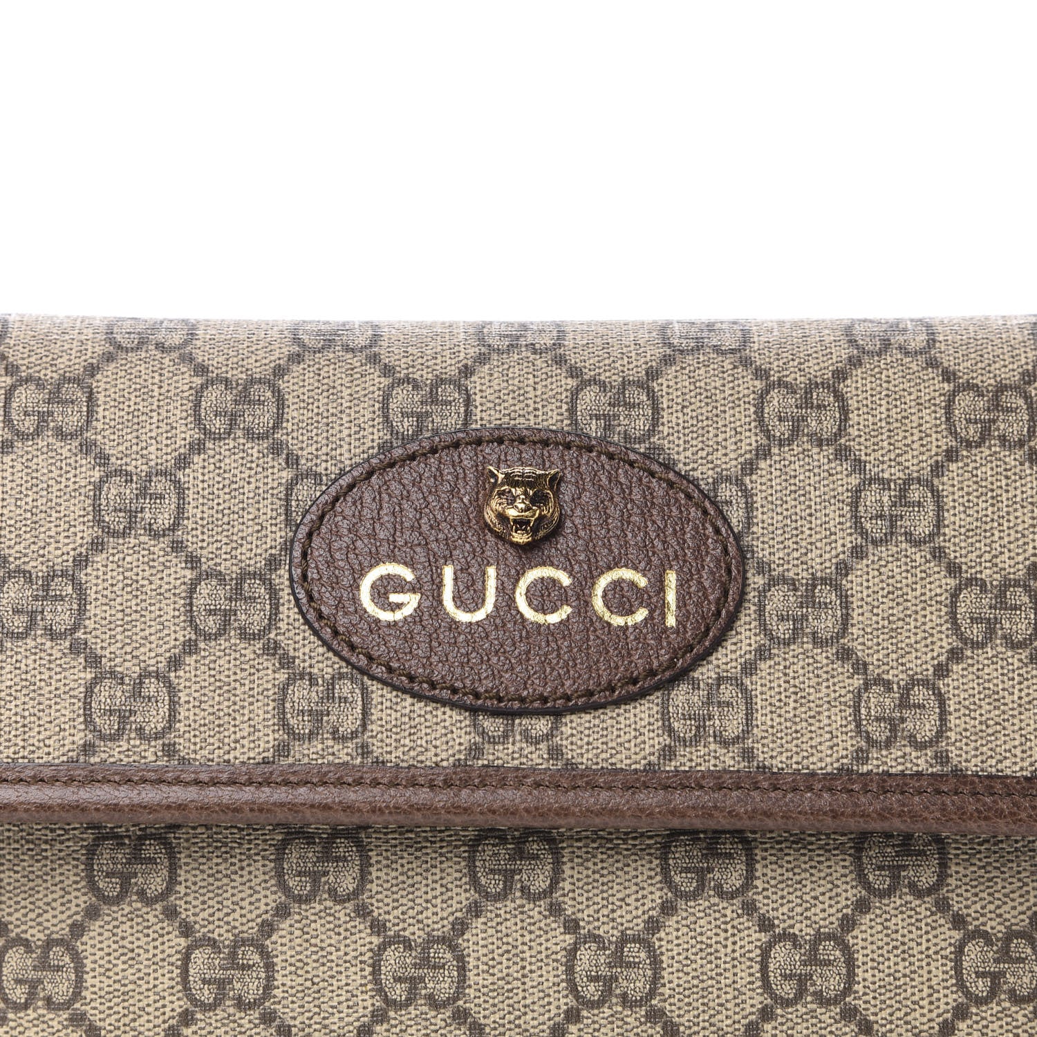 Gucci GG Supreme Monogram Neo Vintage Web Belt Bag Brown 11 of 11
