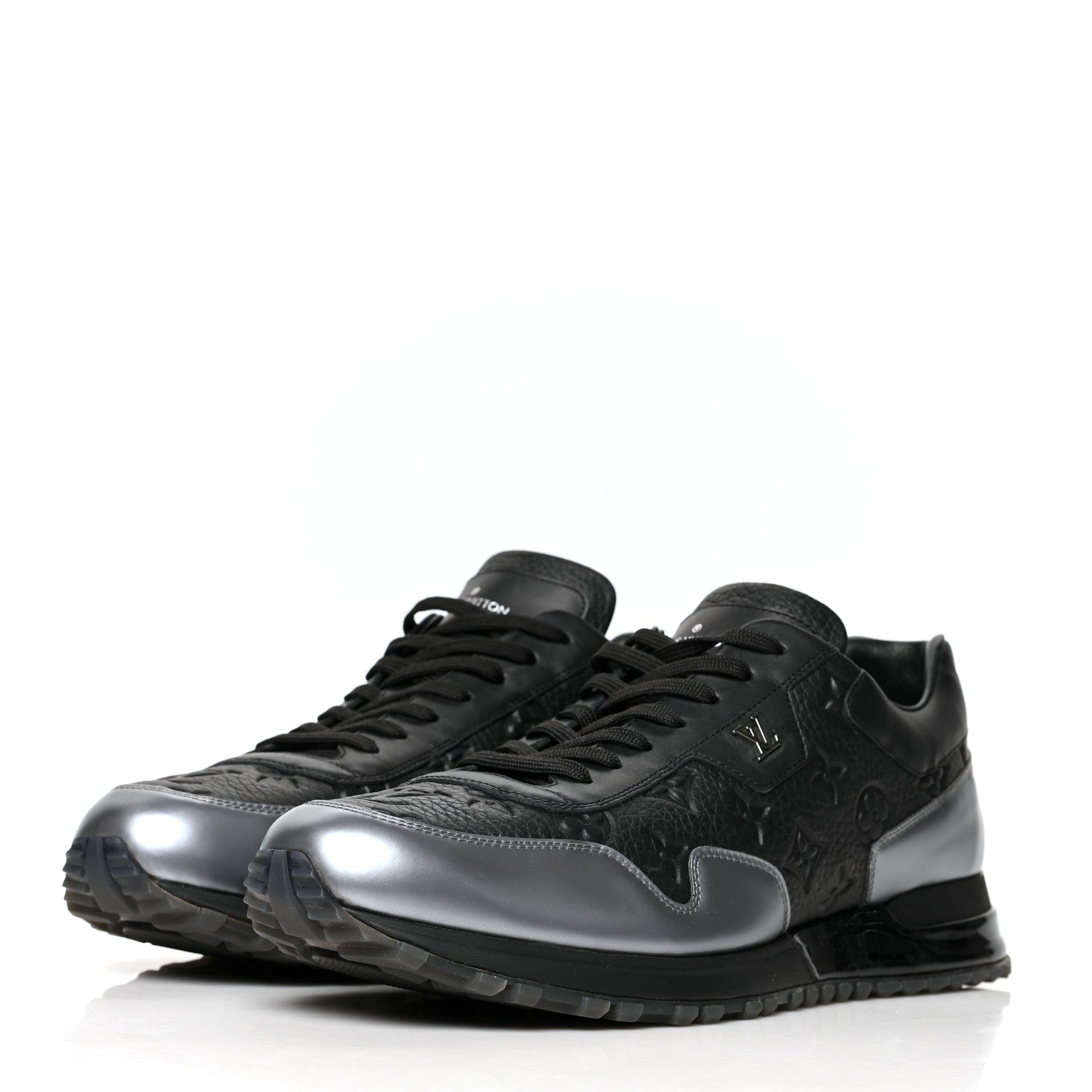 Louis Vuitton Metallic Empreinte Mens Run Away Sneakers 11 Charcoal 3 of 8