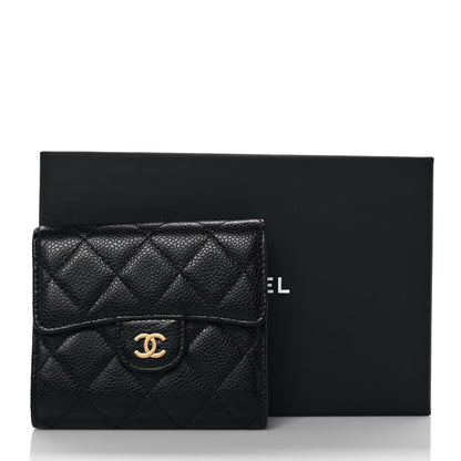 Chanel Caviar Quilted Compact Flap Wallet Black 11 of 11