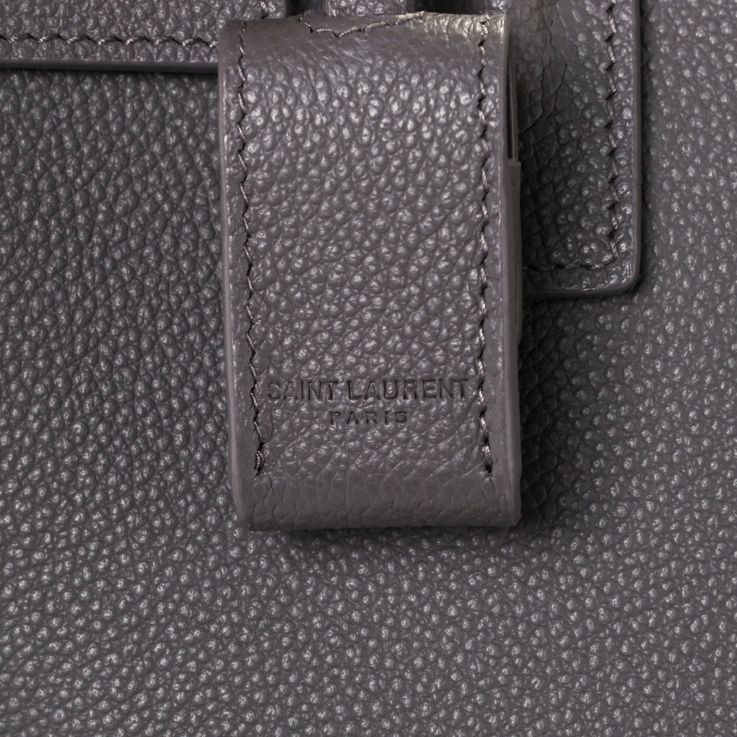 Saint Laurent Grained Calfskin Baby Sac De Jour Fog 13 of 15