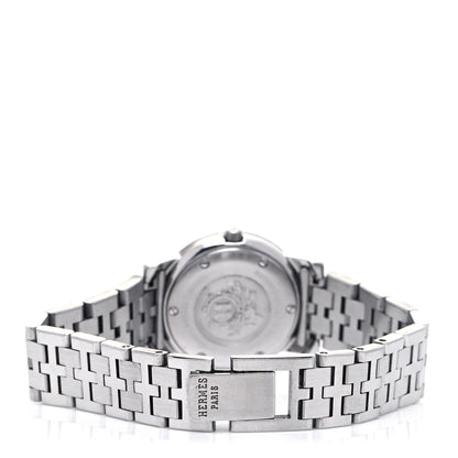 Hermes Stainless Steel 26mm Clipper Roman Quartz Watch 3 of 6