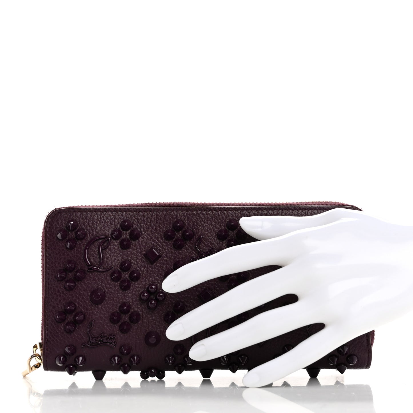 Calfskin Loubinthesky Panettone Wallet Purple