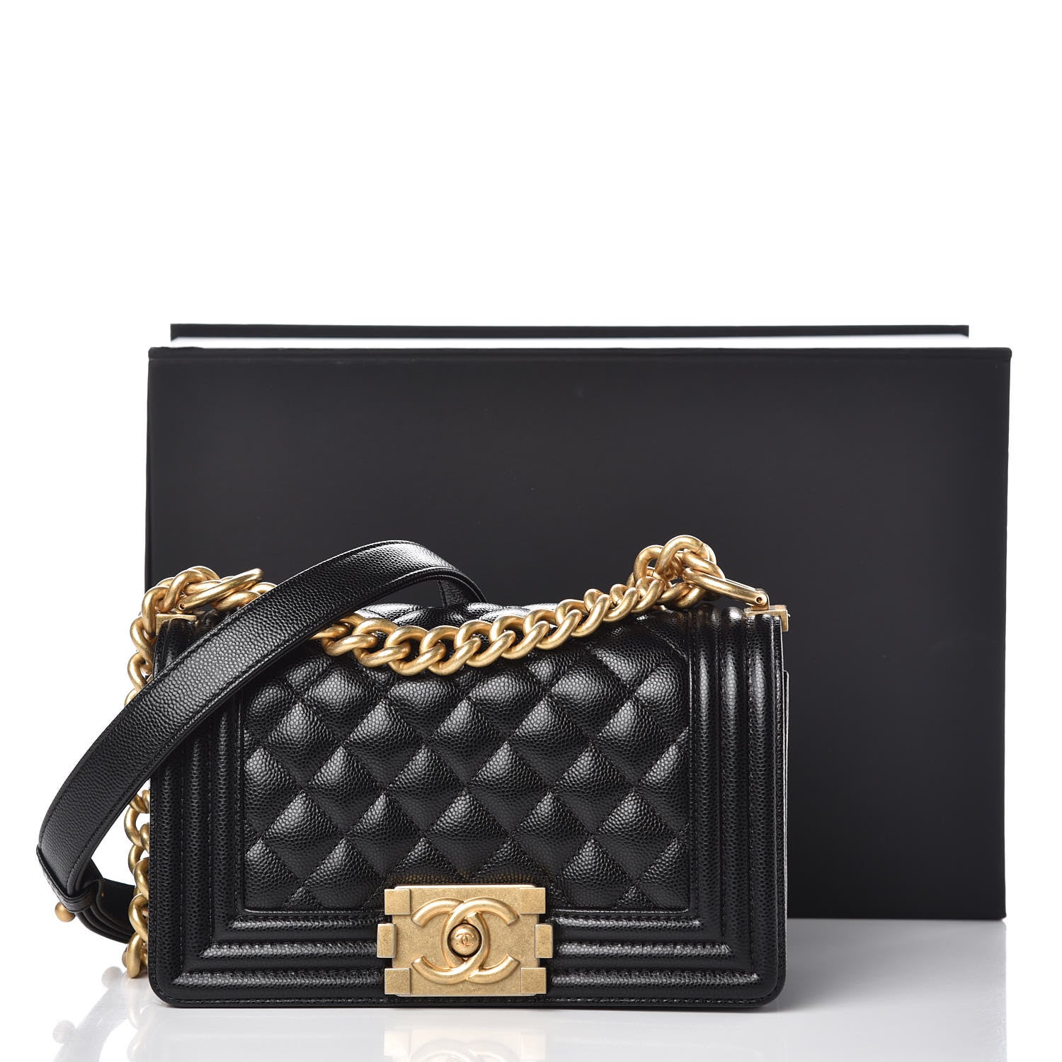 Chanel Caviar Quilted Small Boy Flap Black 11 of 11