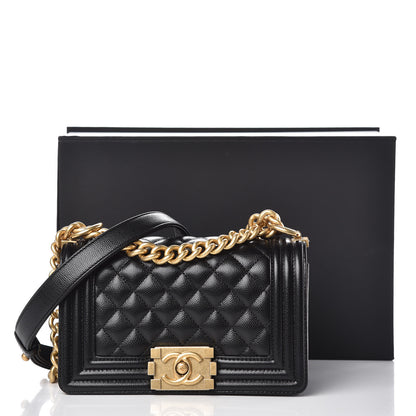 Chanel Caviar Quilted Small Boy Flap Black 11 of 11