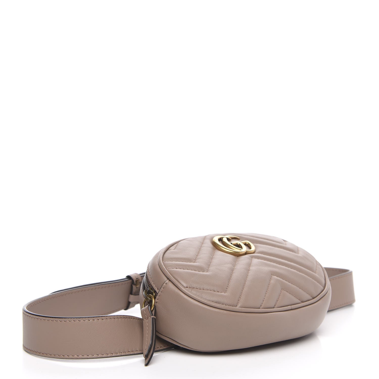 Gucci Calfskin Matelasse GG Marmont Belt Bag 85 34 Porcelain Rose 4 of 11
