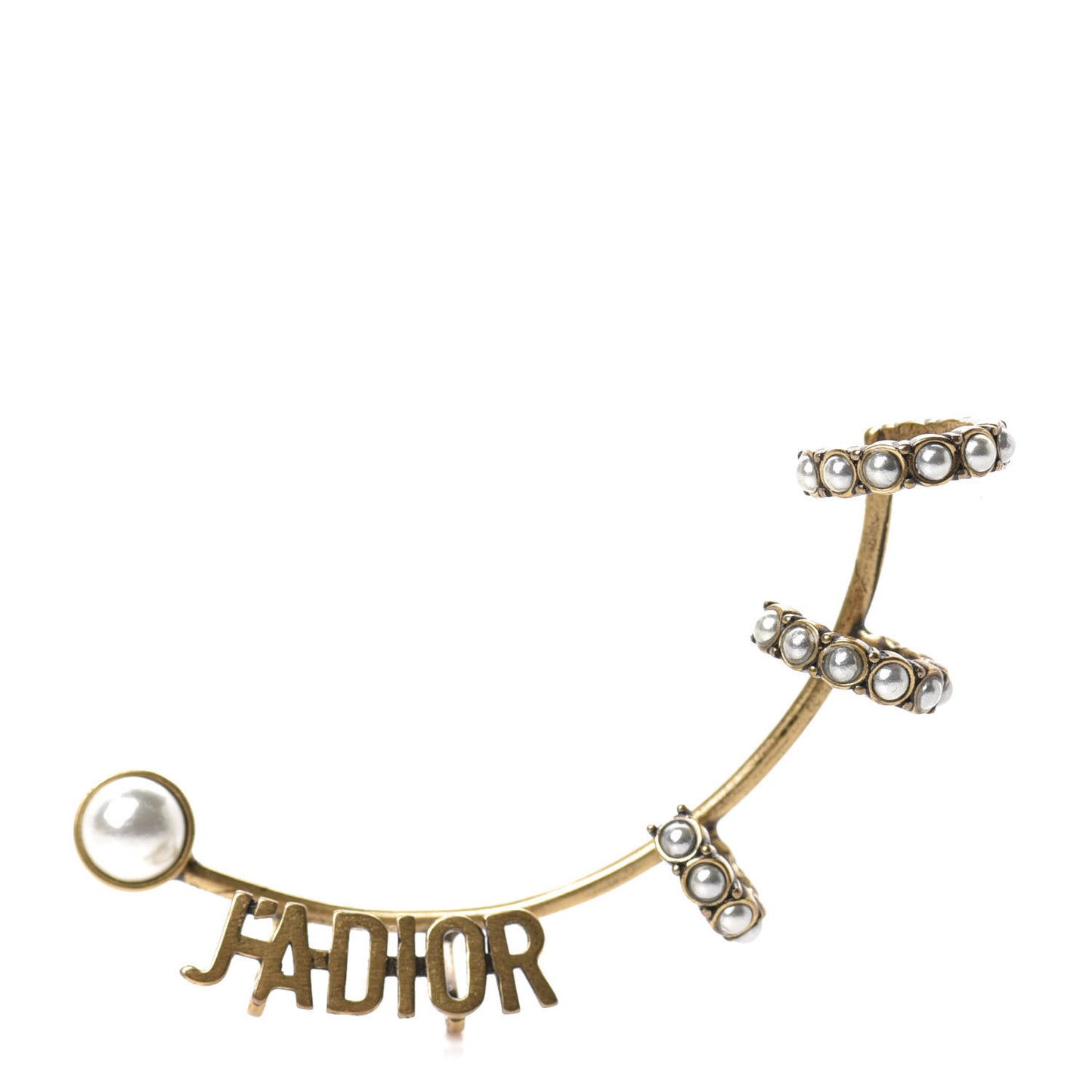 Pearl J'Adior Earring Aged Gold