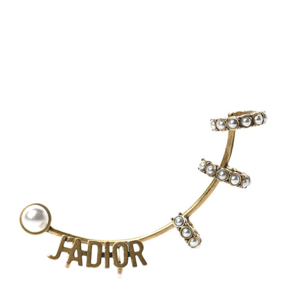 Christian Dior Pearl J'Adior Earring Aged Gold 1 of 5