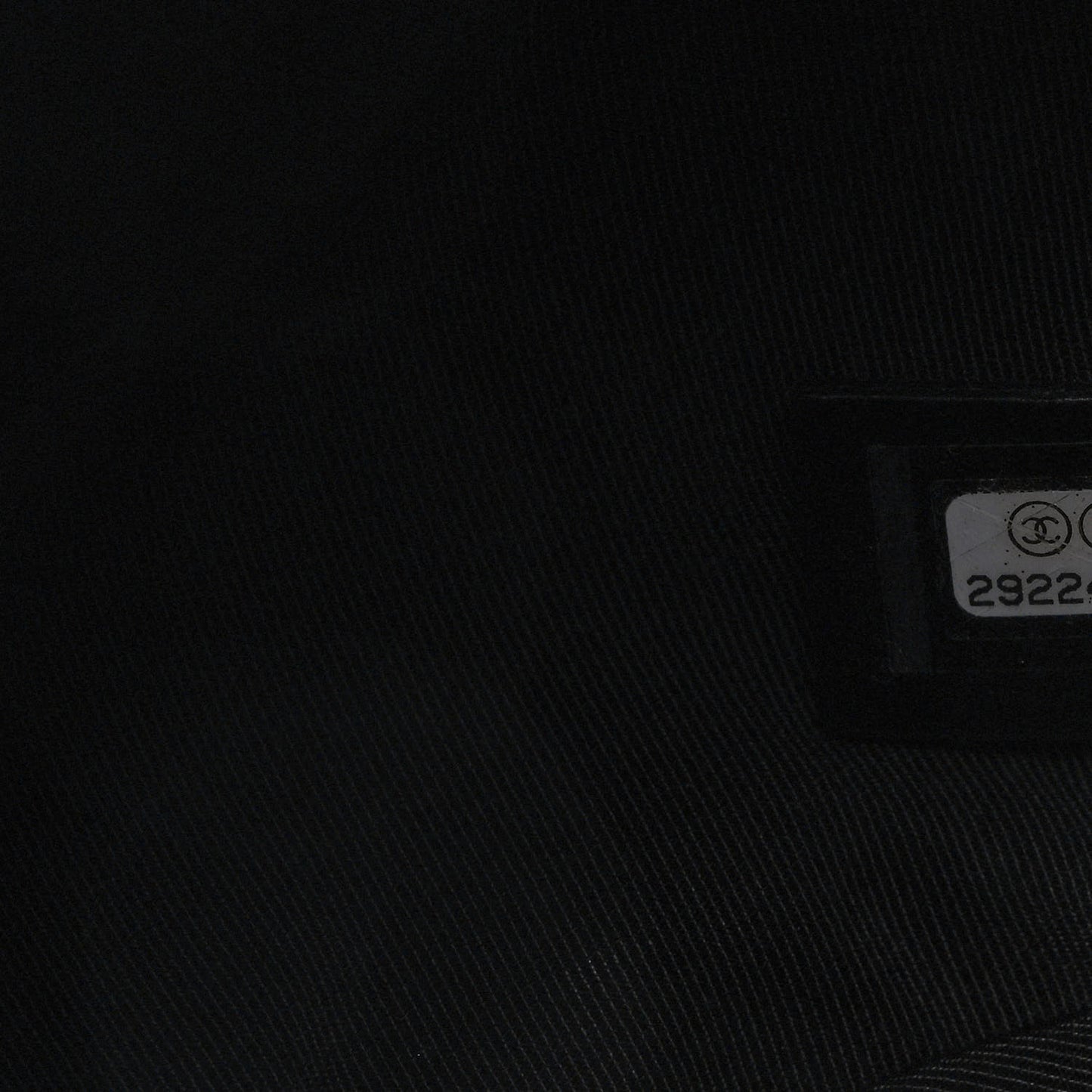 Calfskin Stitched Mini Drawstring CC Bag Black