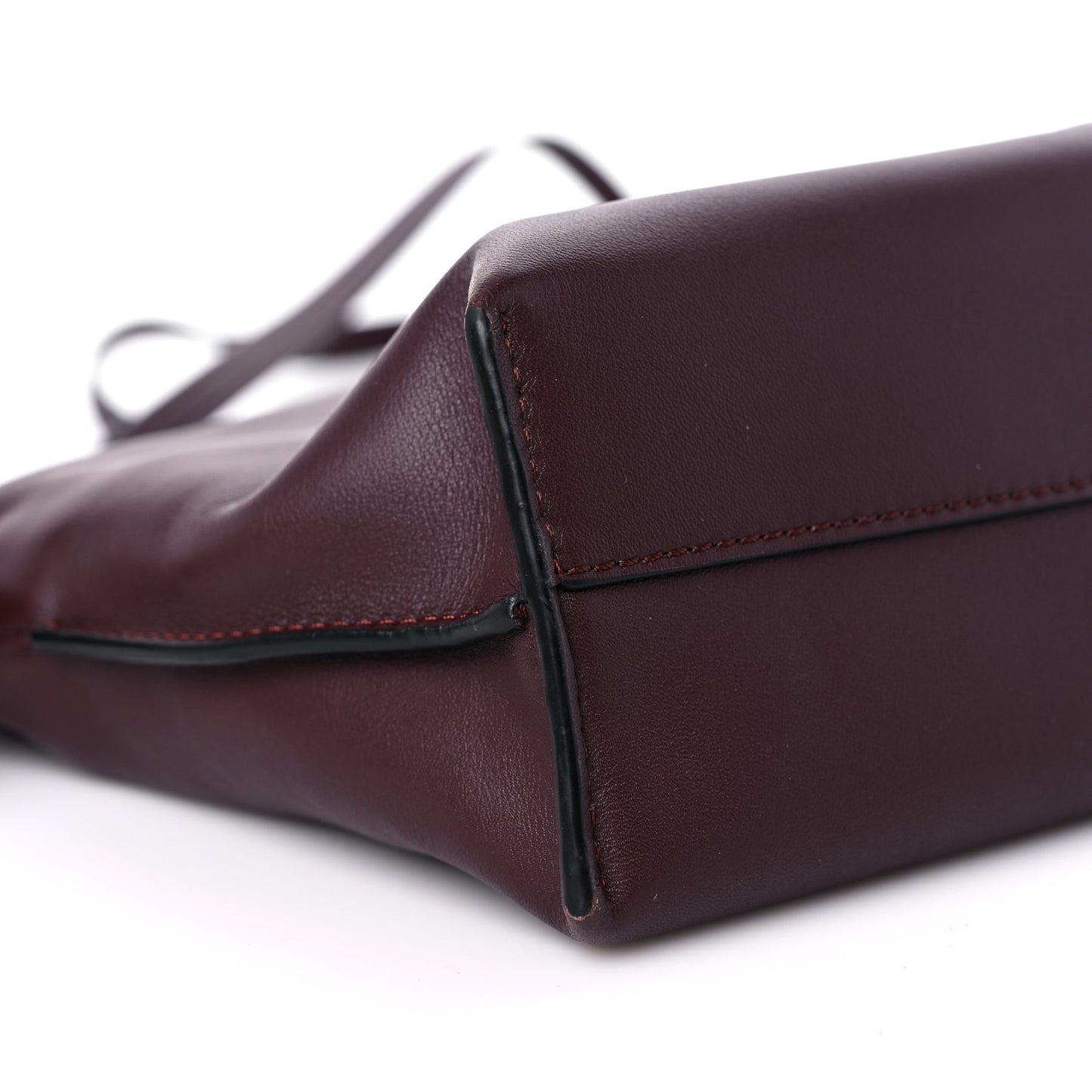 Calfskin Mini Flamenco Knot Clutch Prune