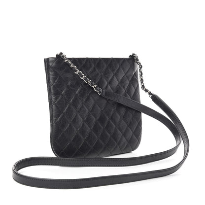 Chanel Aged Calfskin Quilted Crossbody Bag Black 3 of 13