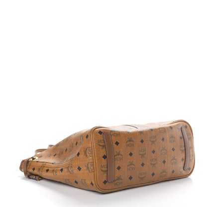 MCM Visetos Medium Liz Reversible Shopper Tote Cognac 5 of 16