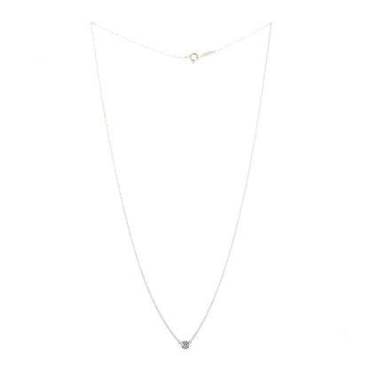Tiffany 18K Yellow Gold Diamond .12ct Elsa Peretti Diamonds by the Yard Pendant Necklace 3 of 7