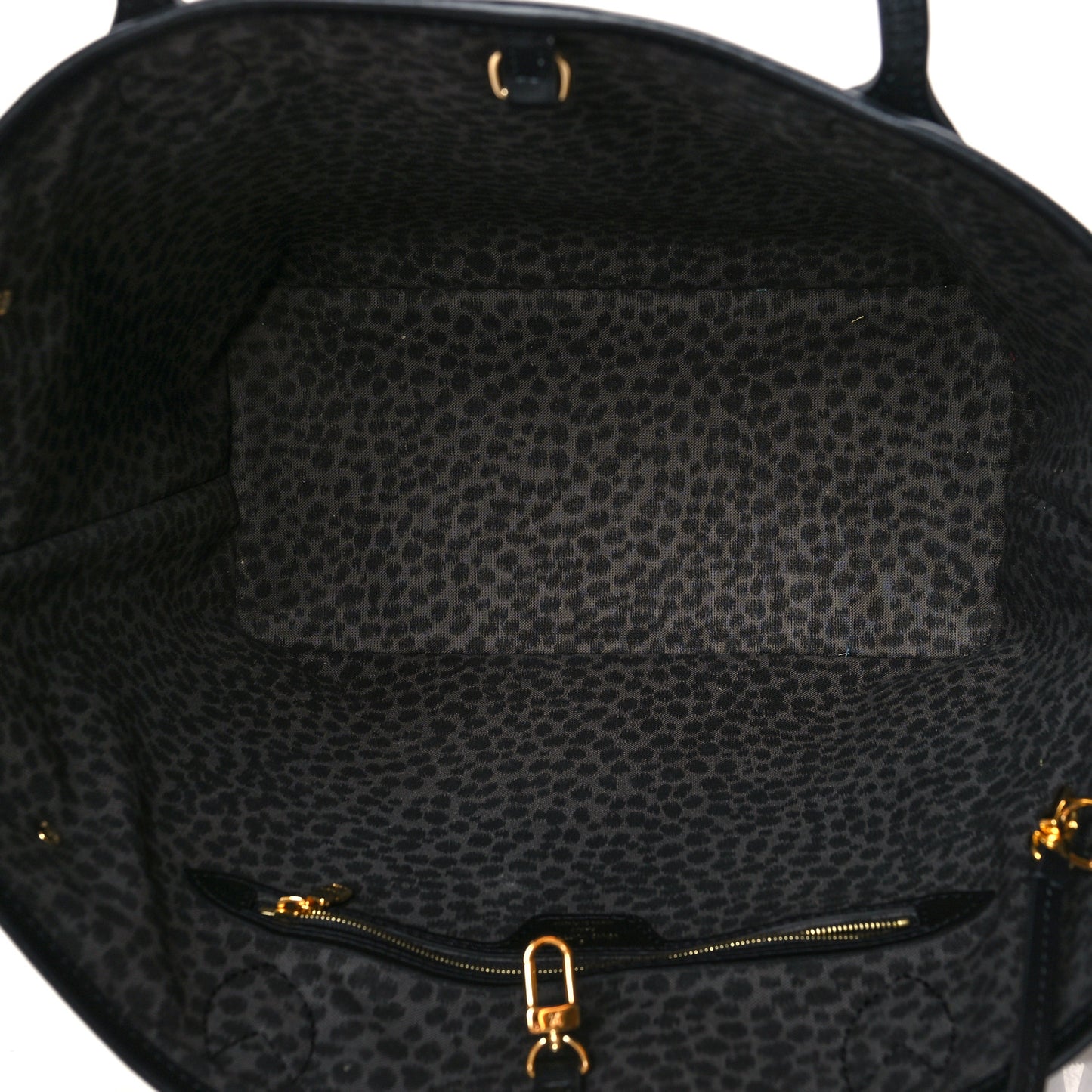 Monogram Giant Wild At Heart Neverfull MM Black